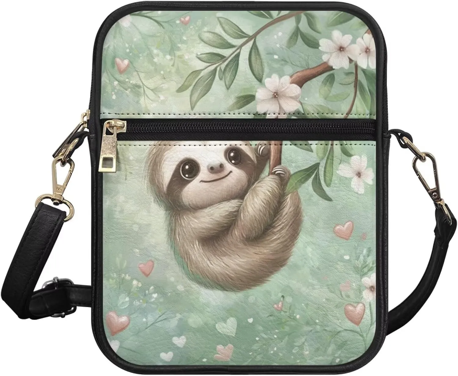COEQINE Cute Crossbody Bag for Women Kawaii Messenger Bags Purse Cell Phone Shoulder Bag Mini Wallet Over Shoulder Strap