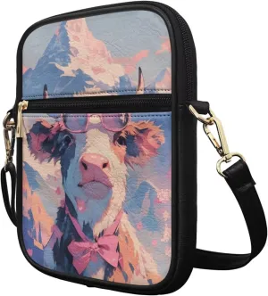 COEQINE Cute Crossbody Bag for Women Kawaii Messenger Bags Purse Cell Phone Shoulder Bag Mini Wallet Over Shoulder Strap