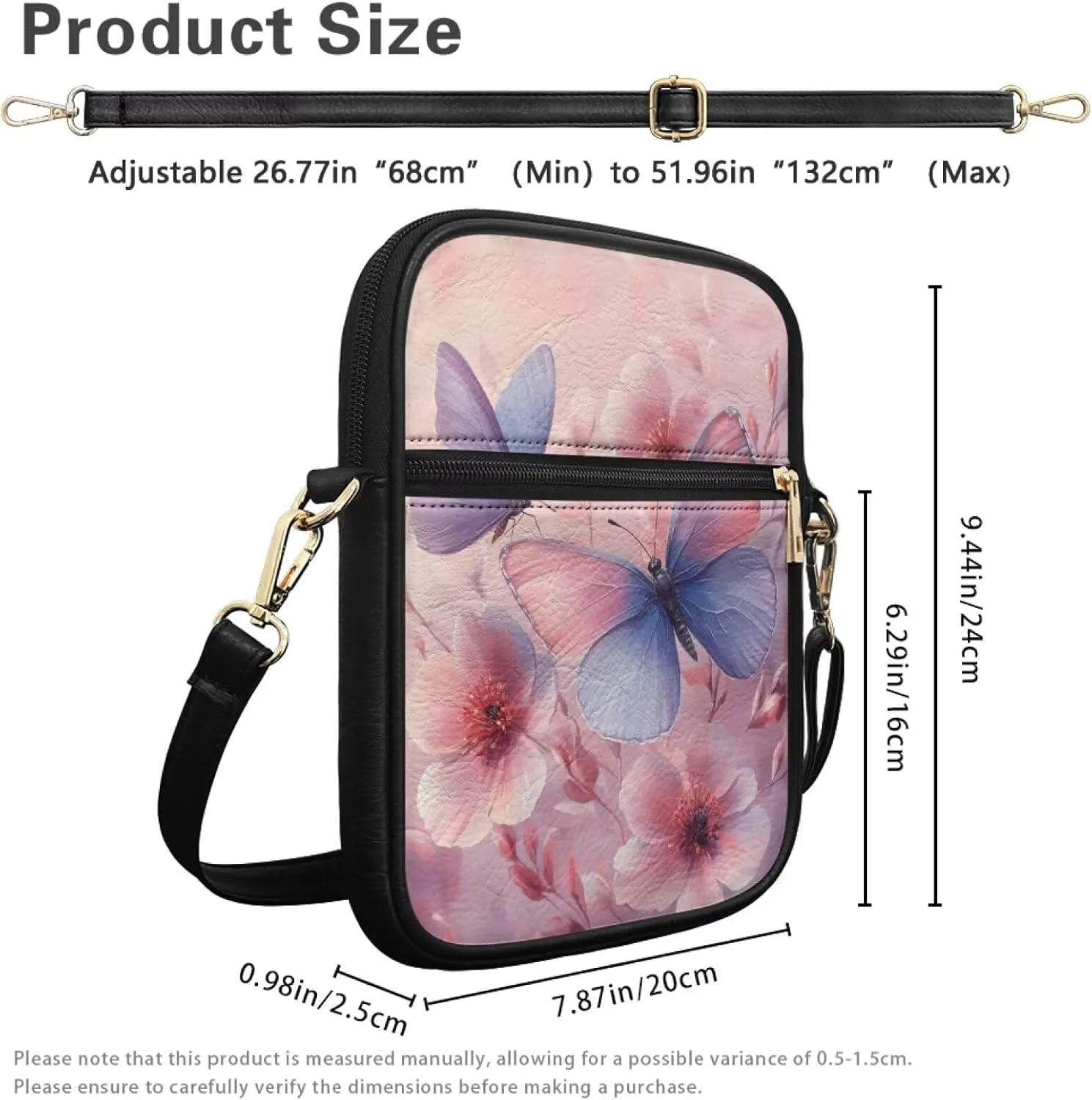 COEQINE Cute Messenger Bag for Women Pink Leather Crossbody Shoulder Bag Handbag Satchel Bags for Work Travel