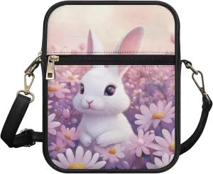 COEQINE Cute Messenger Bag for Women Pink Leather Crossbody Shoulder Bag Handbag Satchel Bags for Work Travel