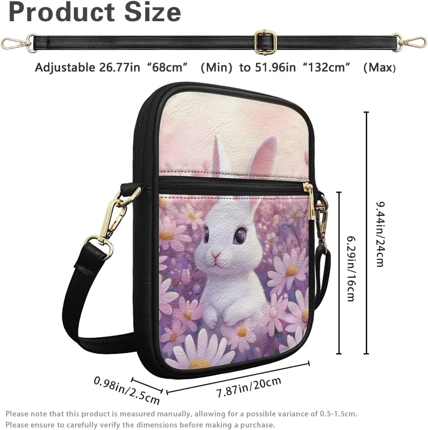 COEQINE Cute Messenger Bag for Women Pink Leather Crossbody Shoulder Bag Handbag Satchel Bags for Work Travel