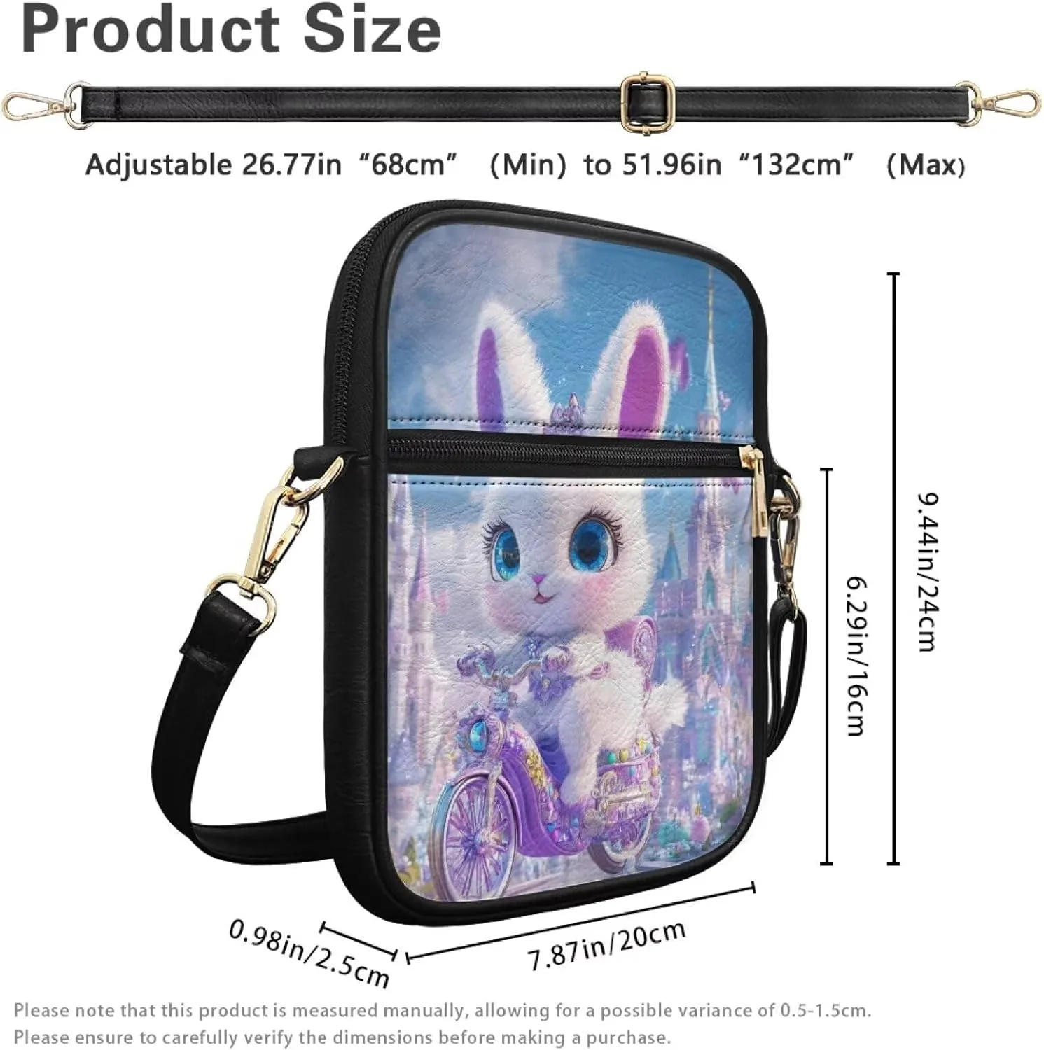 COEQINE Cute Messenger Bag for Women Pink Leather Crossbody Shoulder Bag Handbag Satchel Bags for Work Travel