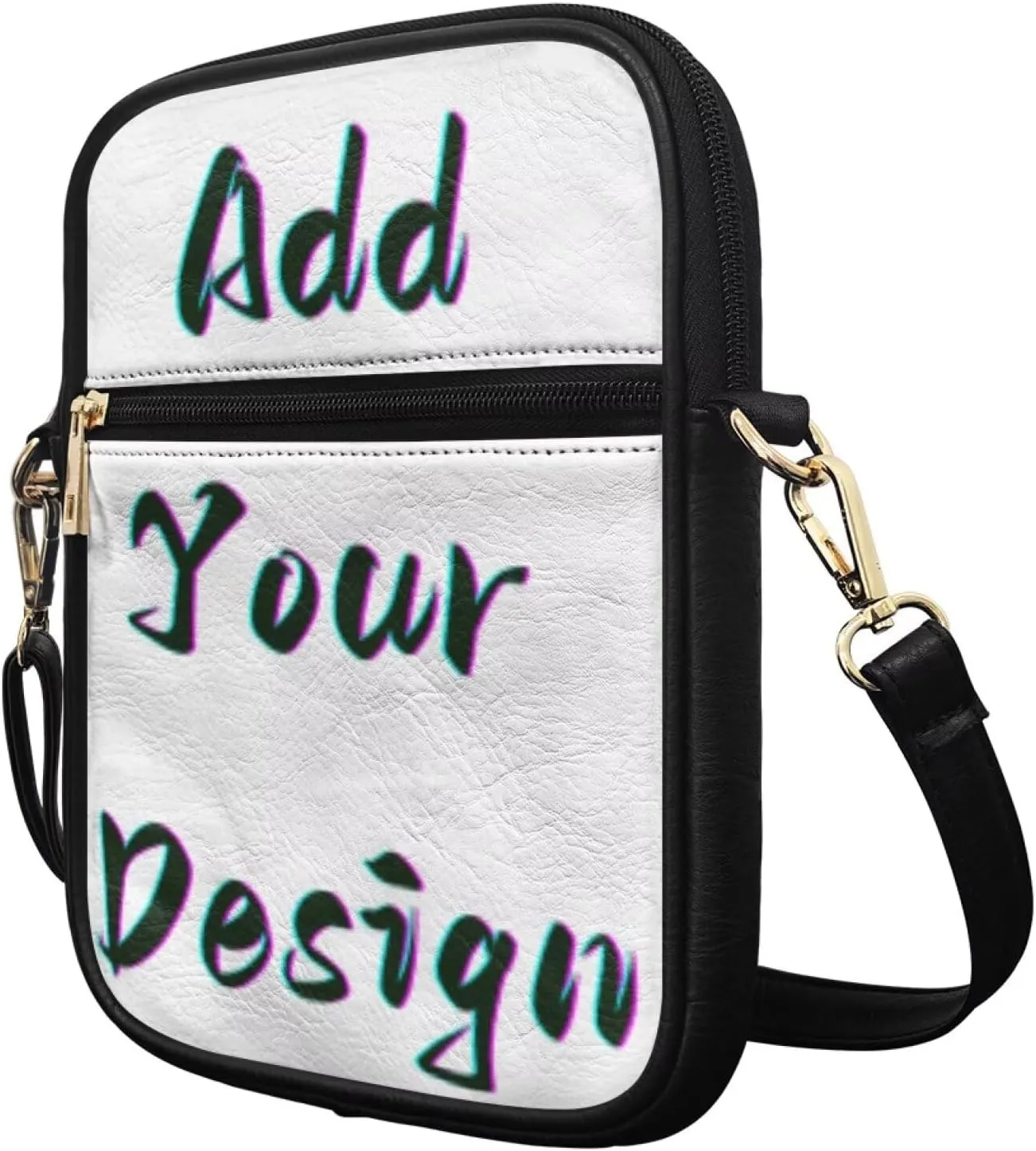 COEQINE Leather Messenger Bag for Men Crossbody Shoulder Bag for Work Cell Phone for Travel Gym