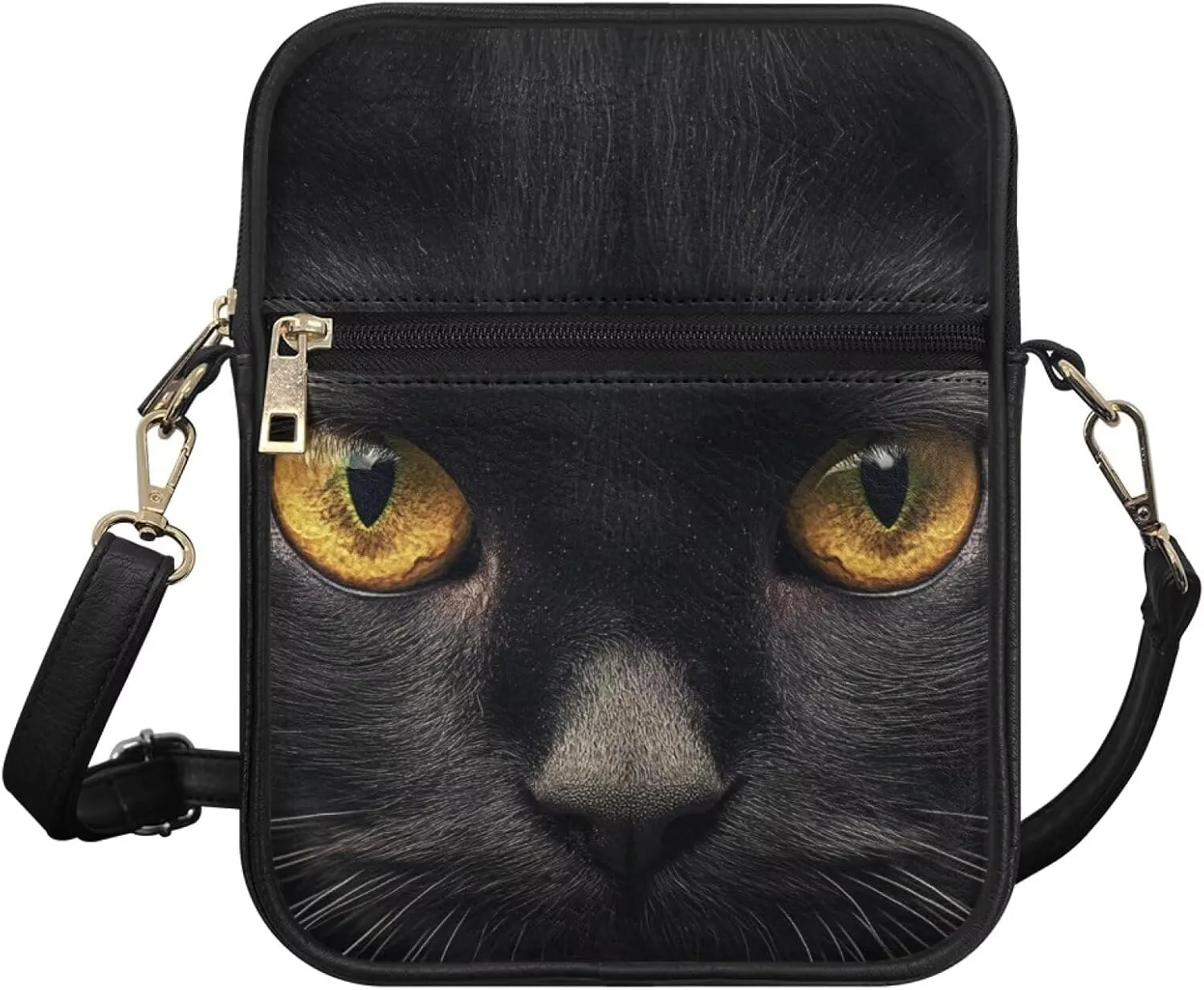COEQINE Leather Messenger Bag for Men Crossbody Shoulder Bag for Work Cell Phone for Travel Gym