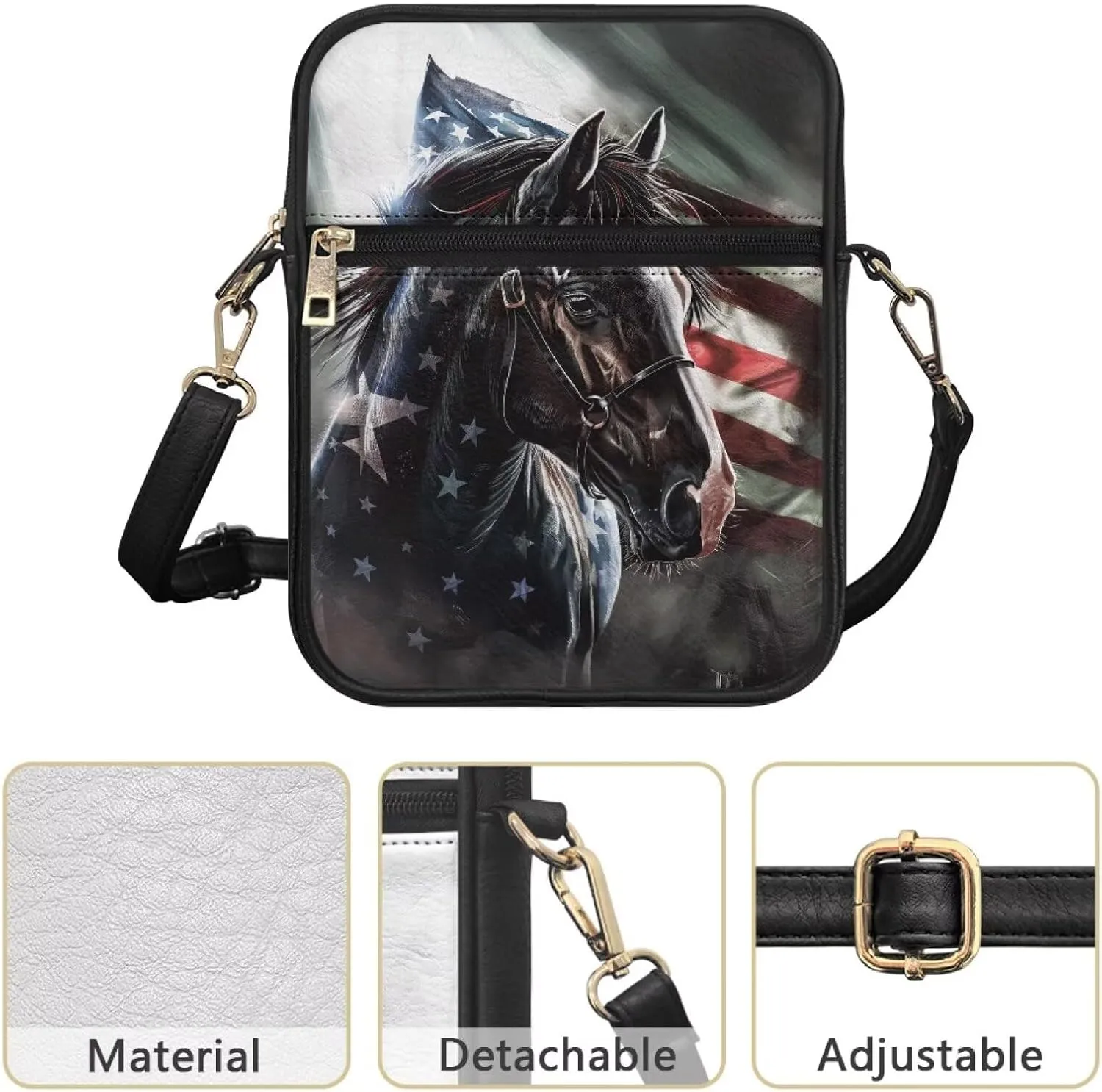 COEQINE Leather Messenger Bag for Men for Work Waterproof Crossbody Bag Adult Aesthetic Small Shing Bag for Cell Phone Case