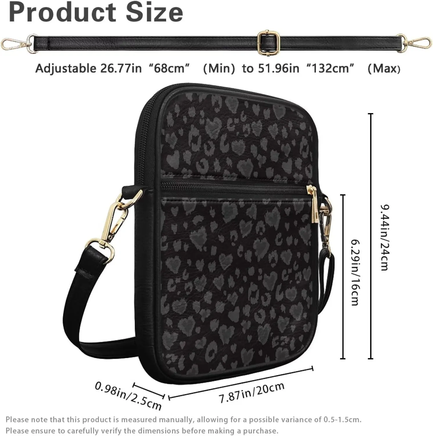 COEQINE Leather Messenger Bag for Men for Work Waterproof Crossbody Bag Adult Aesthetic Small Shing Bag for Cell Phone Case