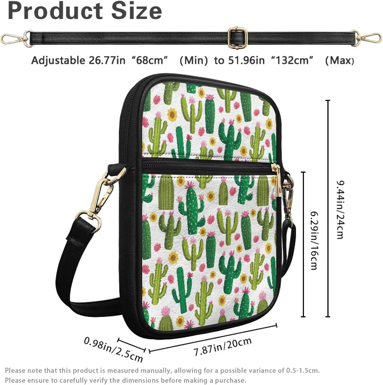 COEQINE Leather Messenger Bag for Men for Work Waterproof Crossbody Bag Adult Aesthetic Small Shing Bag for Cell Phone Case