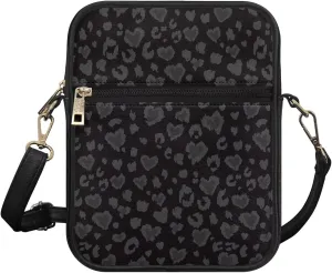 COEQINE Leather Messenger Bag for Men for Work Waterproof Crossbody Bag Adult Aesthetic Small Shing Bag for Cell Phone Case