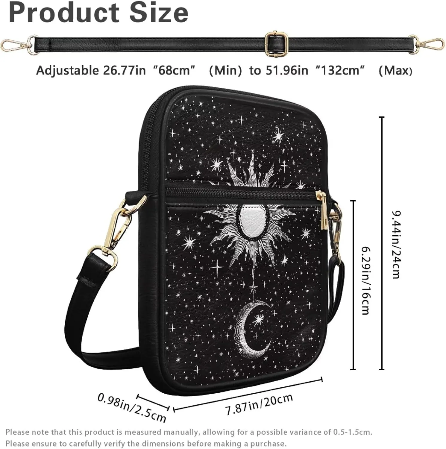 COEQINE Leather Messenger Bag for Men for Work Waterproof Crossbody Bag Adult Aesthetic Small Shing Bag for Cell Phone Case