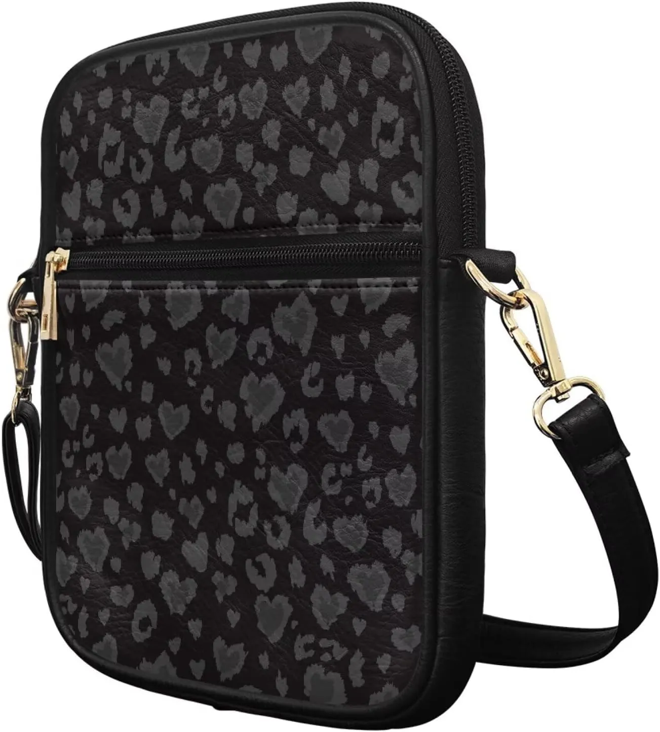 COEQINE Leather Messenger Bag for Men for Work Waterproof Crossbody Bag Adult Aesthetic Small Shing Bag for Cell Phone Case