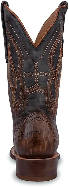 CORRAL MEN'S HONEY/BLACK ALLIGATOR EMBROIDERY WIDE SQ TOE, CORRAL 43.8 X 34.8 X 11.0 SOLE,ALLIGATOR LEATHER, WESTERN BOOT, A4495