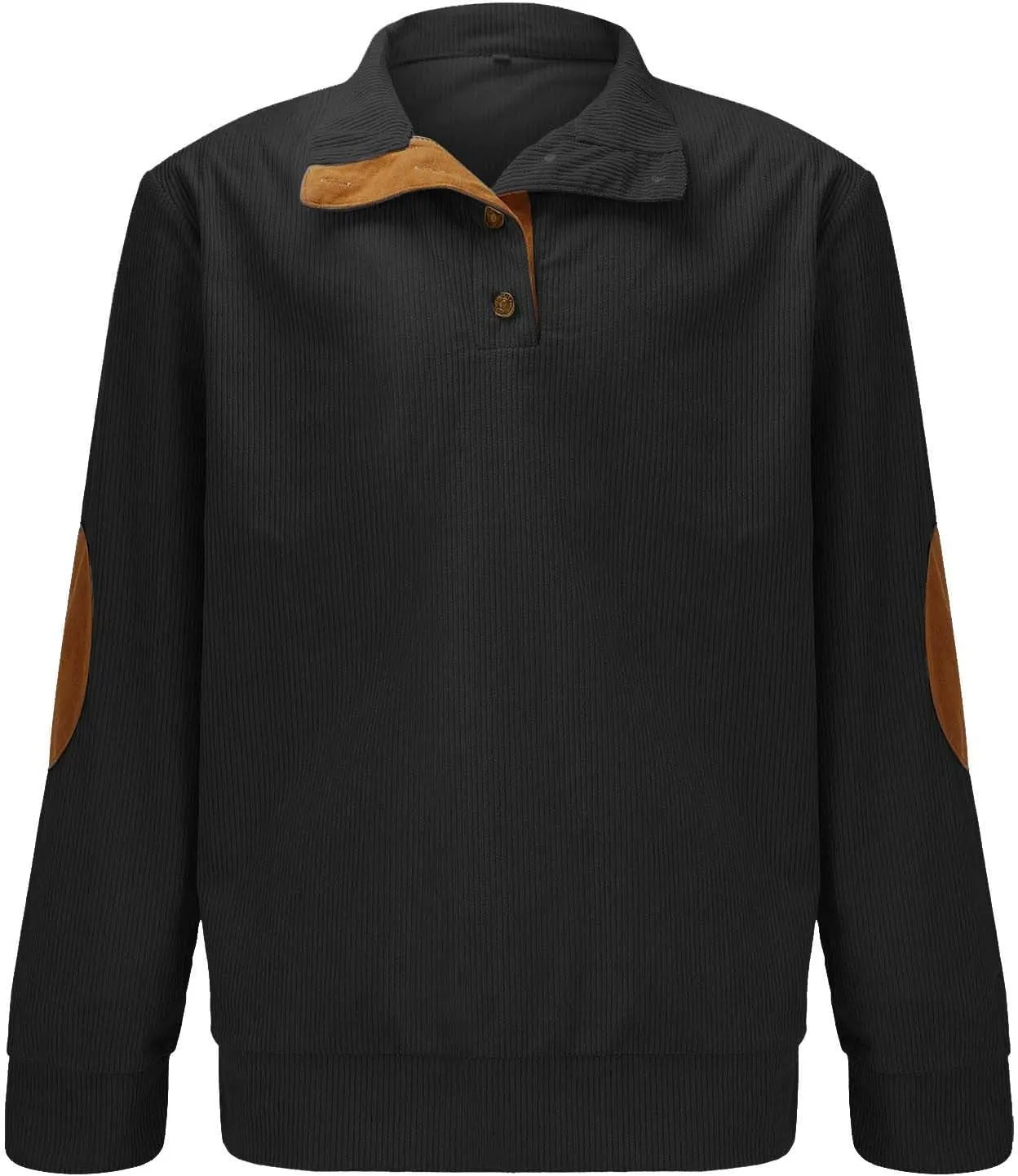 Cowboy Sweatshirts for Mens Button Sweatshirt 1/4 Top Button Long Sleeve Jacket Outdoor Fashion Sweater Tribal
