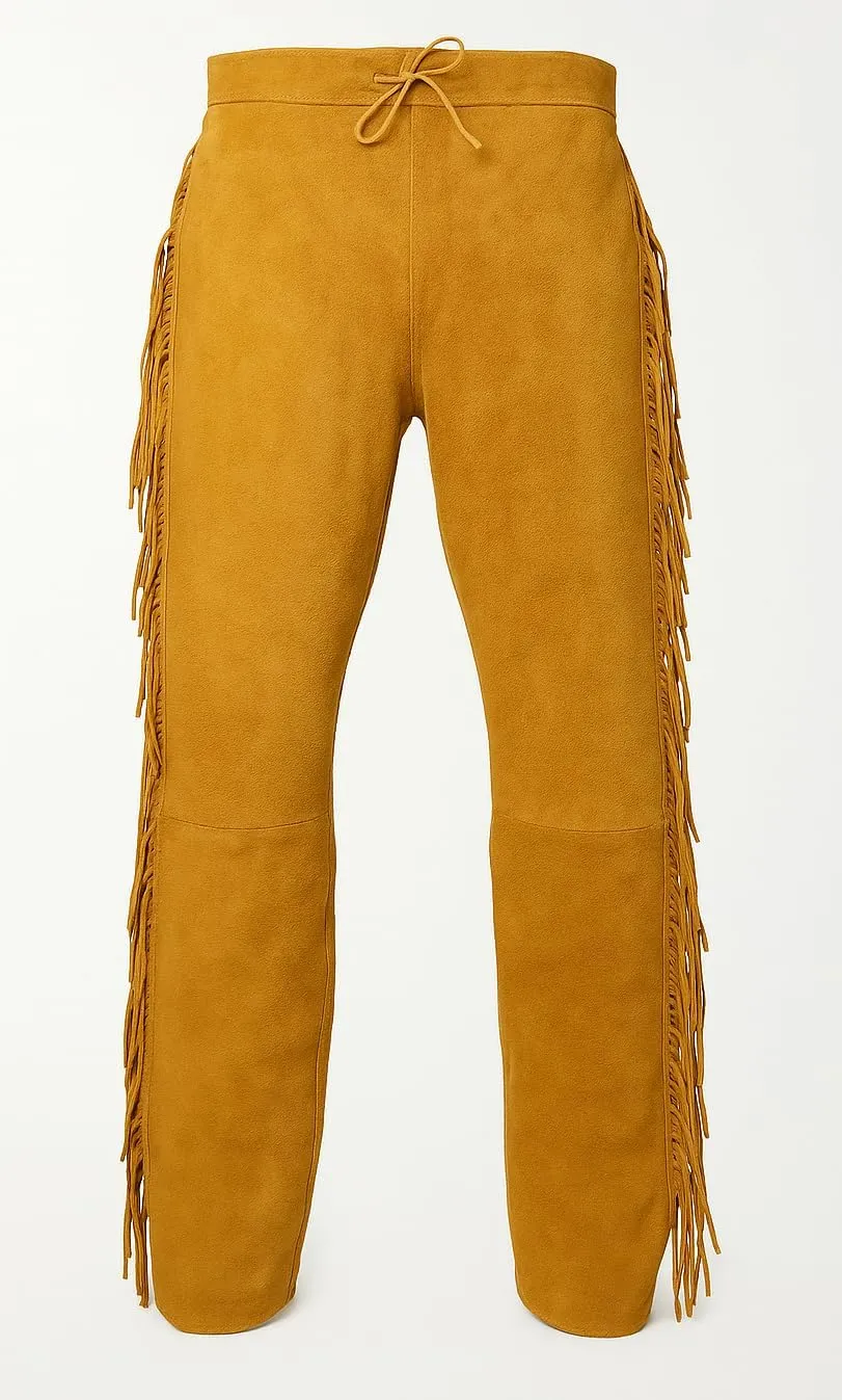 Cowboy Western Traditional Native American Pant for Men Casual Classic Breeches Fashion