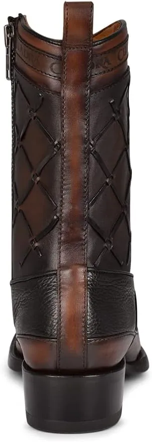 Cuadra Men's Boot in Bovine Leather with Zipper Black