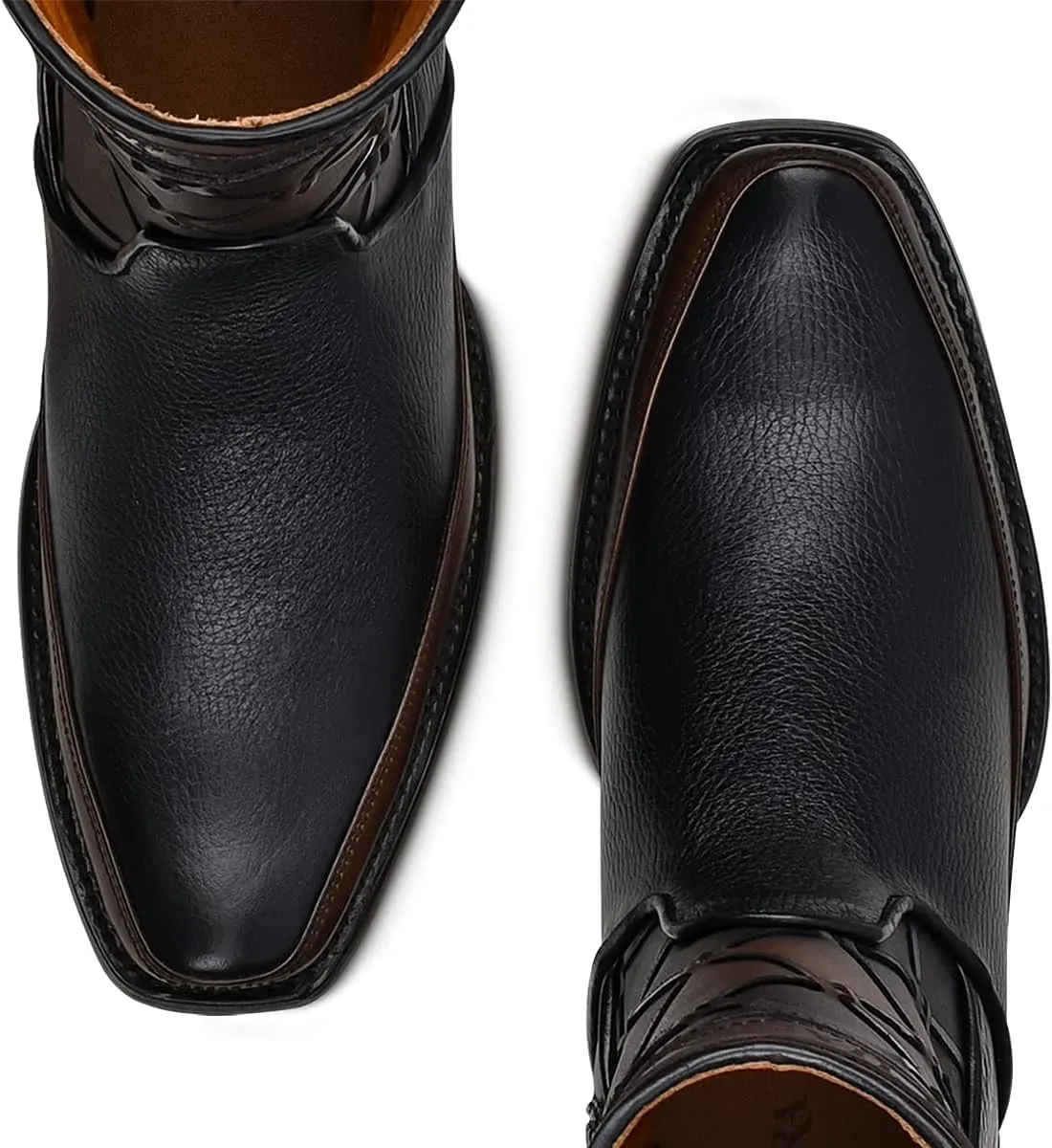 Cuadra Men's Boot in Bovine Leather with Zipper Black
