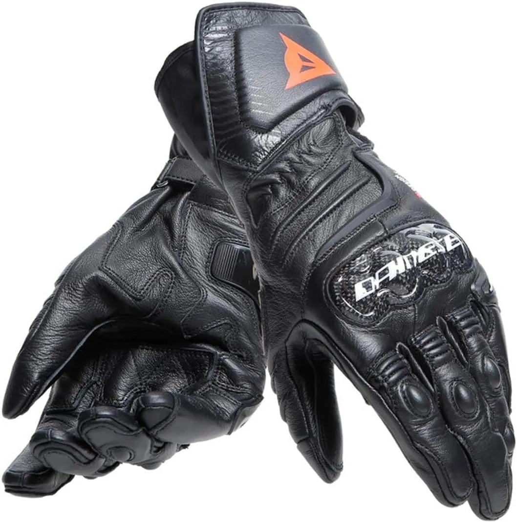 Dainese Carbon 4 Mens Leather Motorcycle Gloves Black/Black LG