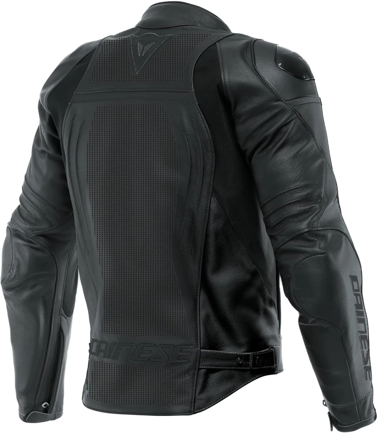 Dainese Racing 4 Leather Jacket Perforated Black/Black/Black Size - 52