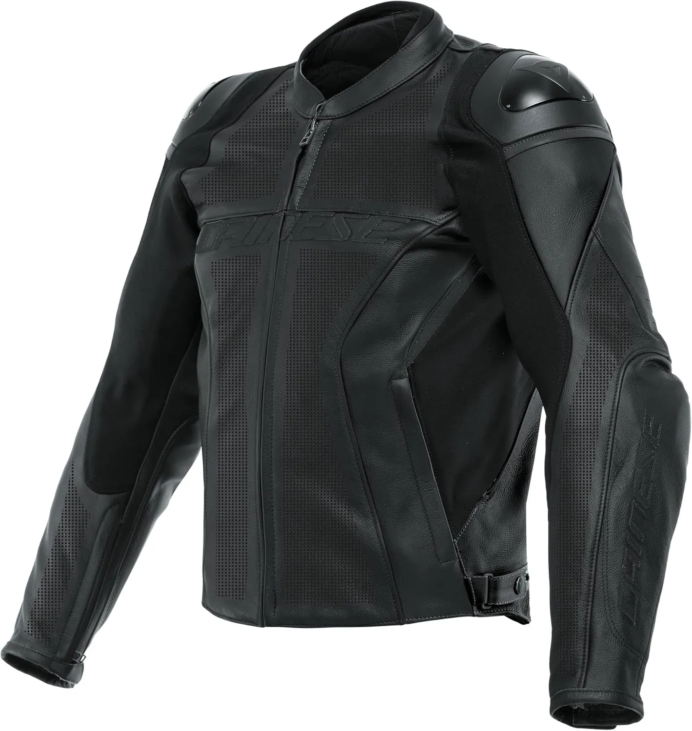 Dainese Racing 4 Leather Jacket Perforated Black/Black/Black Size - 52