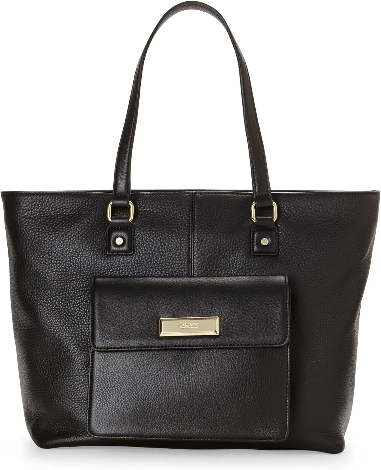 DKNY Soft Ego Leather N/S Tote, Black