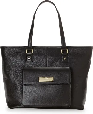 DKNY Soft Ego Leather N/S Tote, Black