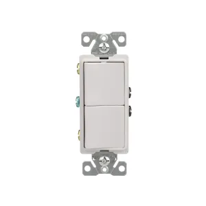 EATON 7728W-SP Single-Pole Combination Switches, White
