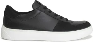 ECCO Mens Street Tray Nubuck Leather Black Shoes 10-10.5 US