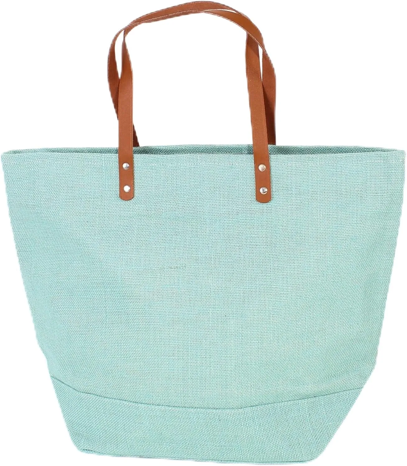 Eco Friendly Sustainable Jute Zip Tote Bag With Leather Handles, Jute Burlap Tote Bag For Beach, Picnic, Casual Fashion