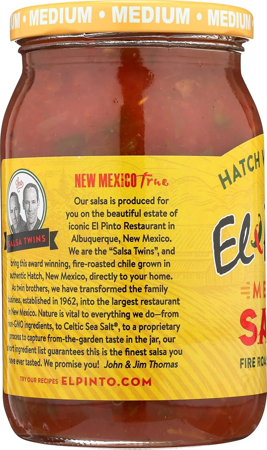 El Pinto Medium Salsa, 16 Ounce (Pack of 6)