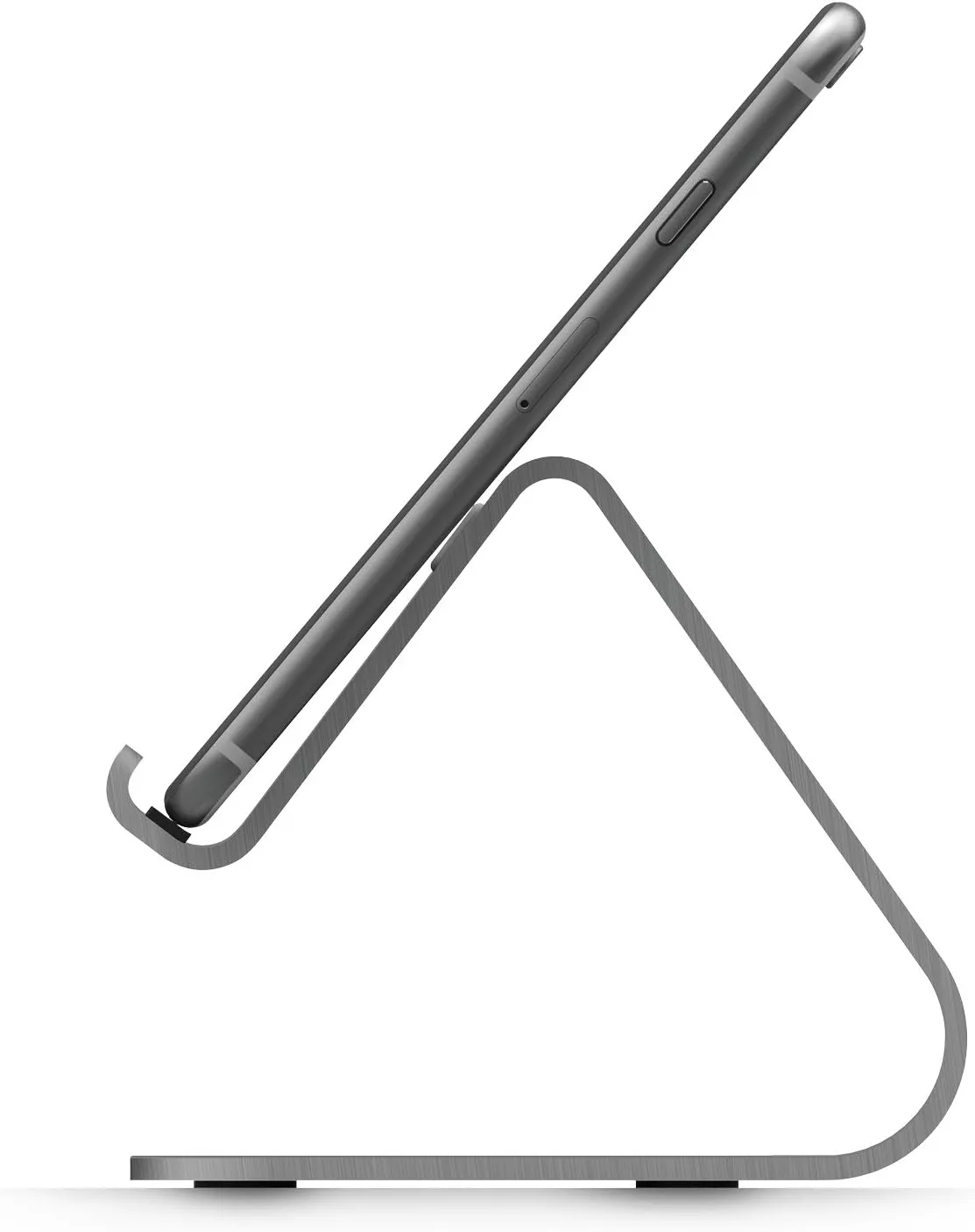 elago® M2 Stand [Dark Grey] - [Premium Aluminum][Angled for Video Calls][Cable Management] - for All iPhones, Galaxy, and Other Smartphones