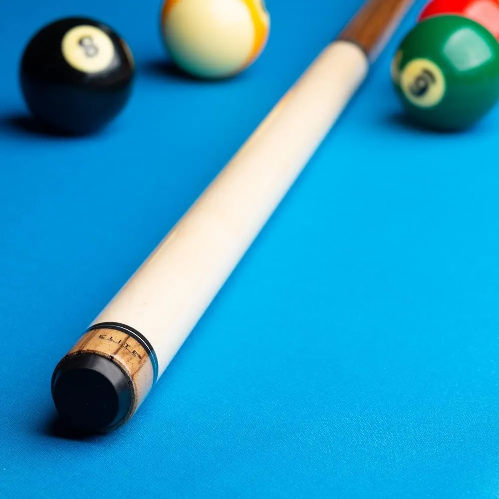Elite ELBJZ Break/Jump Pool Cue - Natural Maple with Zebrawood Points