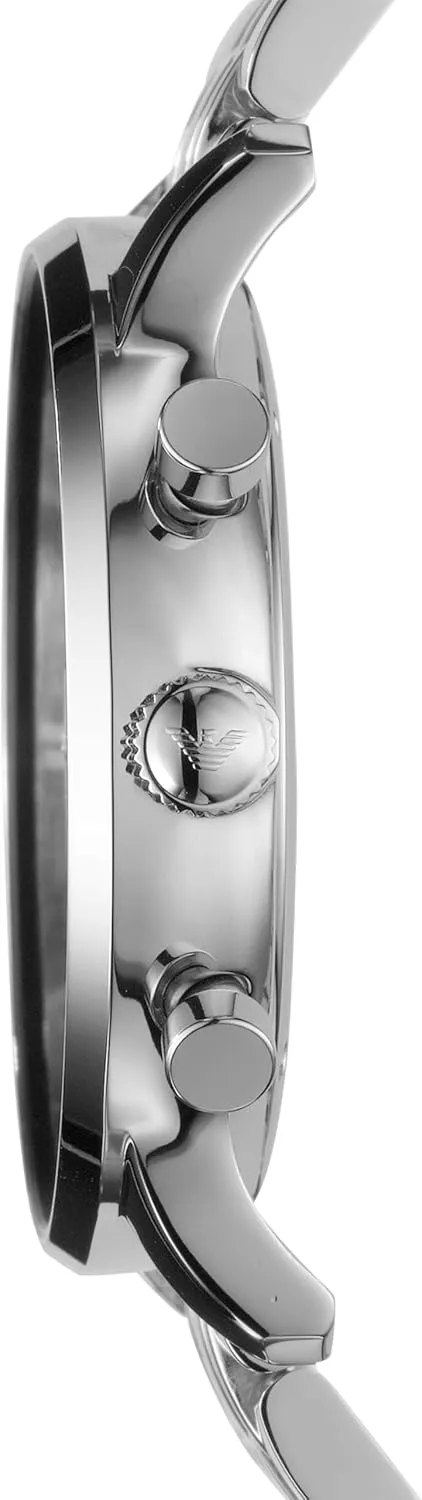 Emporio Armani Men's Three-Hand Leather Watch