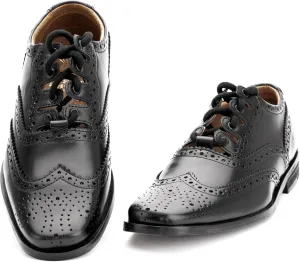 Fashion Ghillie Brogue - Kilt Shoes Black