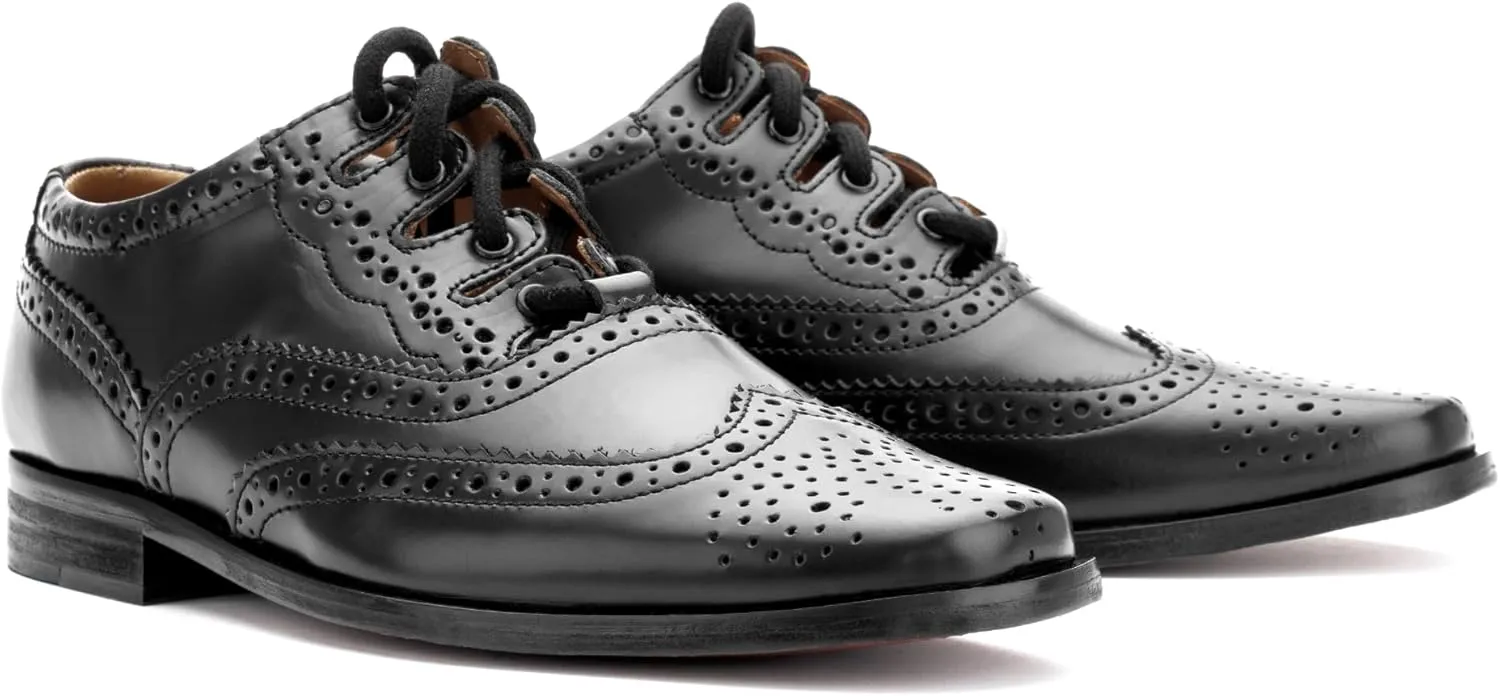 Fashion Ghillie Brogue - Kilt Shoes Black