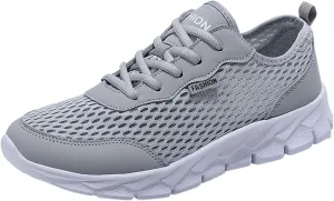 Fashion Summer Men Mesh Breathable Comfortable Lightweight Flat Soft Lace Mens Running Shoes Men's Athletic Sneaker New Men's
