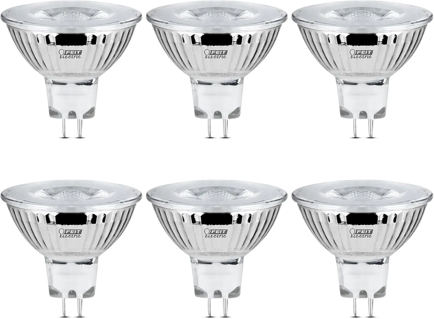 Feit Electric BPFMW/930CA/6 35W EQ DM MR16 LED Light Bulb, 6 Bulbs