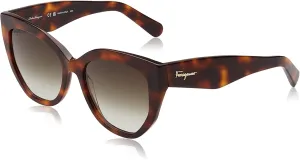 Ferragamo Women's Sf1061s 56Mm Sunglasses, Brown