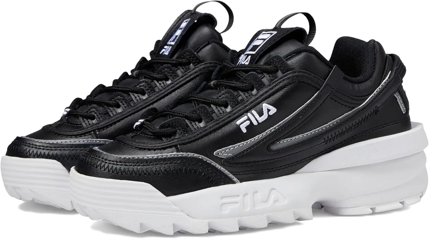 Fila Disruptor II EXP (Big Kid) Black/White/Black 6.5 Big Kid M