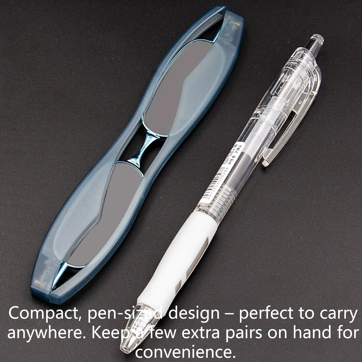 Folding Reading Glasses for Men & Women – Foldable, Compact, Thin, Portable, Small, Travel Mini Slim Pocket Optics