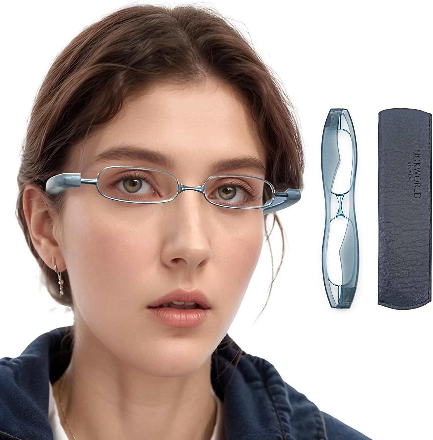 Folding Reading Glasses for Men & Women – Foldable, Compact, Thin, Portable, Small, Travel Mini Slim Pocket Optics