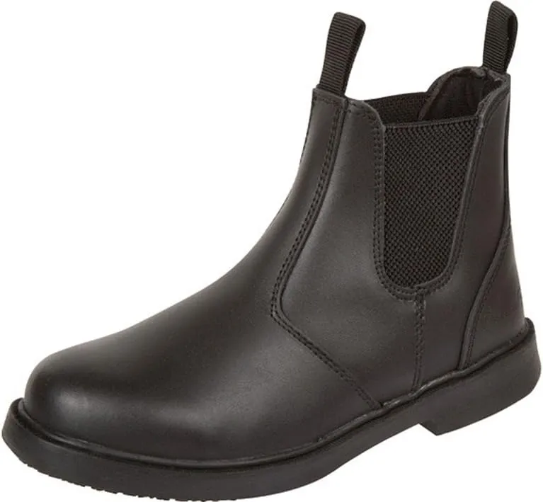 Footwear Men's Slip-Resistant Twin Gore Boot,Black Leather,US 12 W