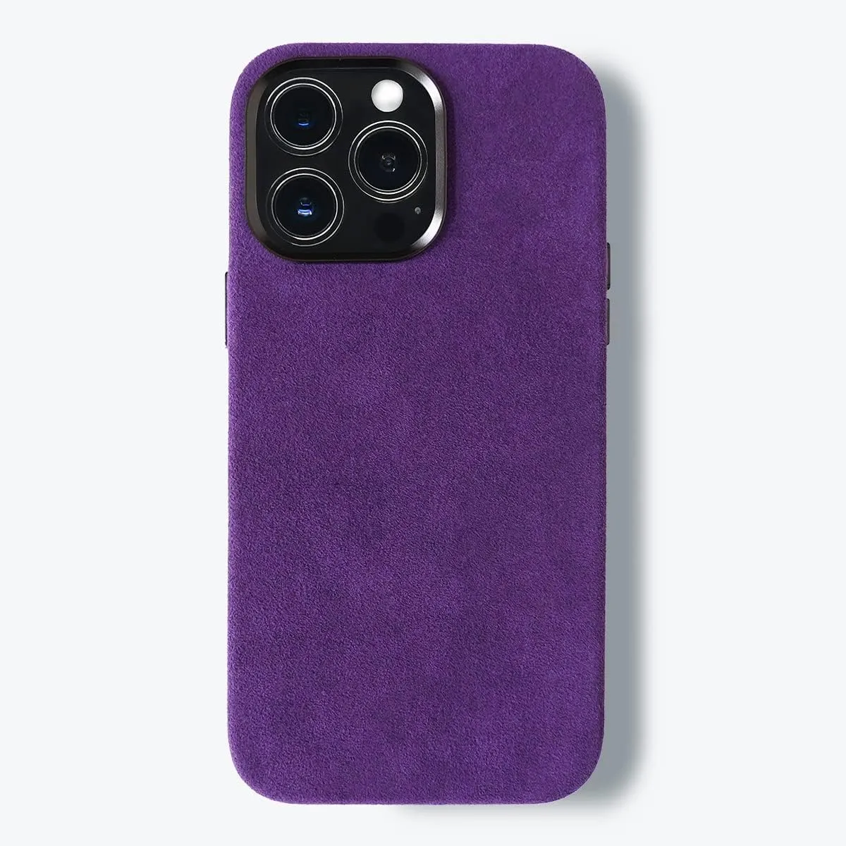 for Alcantara Full-Wrap Phone Case for iPhone 16 Series, Compatible with Mag-Safe Wireless Charging, Handmade Full-Wrap Italian Synthetic Suede Cover (for iPhone 16 Pro Max, Indigo)