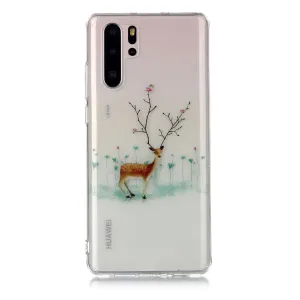 For HUAWEI P30 Pro Christmas Phone Case Protective Shell Super Soft TPU Smartphone Cover Anti-scratch Anti-fall Protection Cover