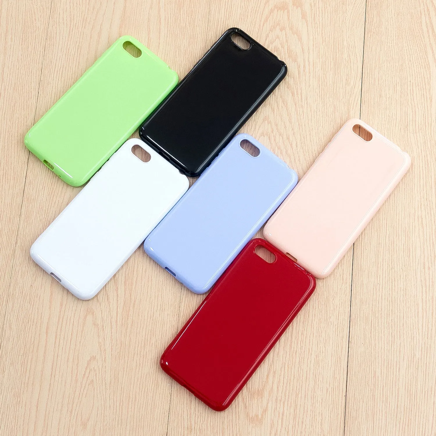 For HUAWEI Y5 2018/2019 TPU Phone Case Simple Profile Delicate Finish Cellphone Cover Full Body Protection Bright black