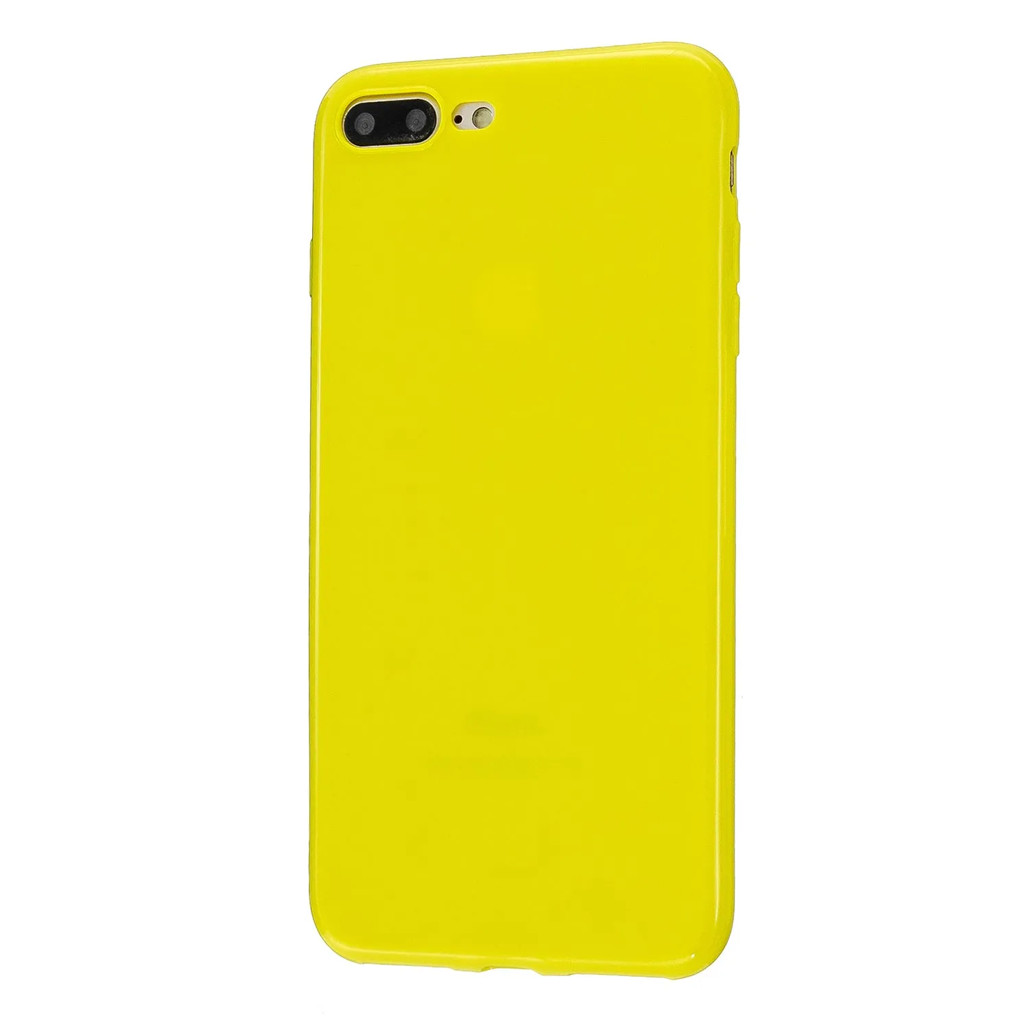 For iPhone 5/5S/SE/6/6S/6 Plus/6S Plus/7/8/7 Plus/8 Plus Cellphone Cover Soft TPU Bumper Protector Phone Shell Lemon yellow