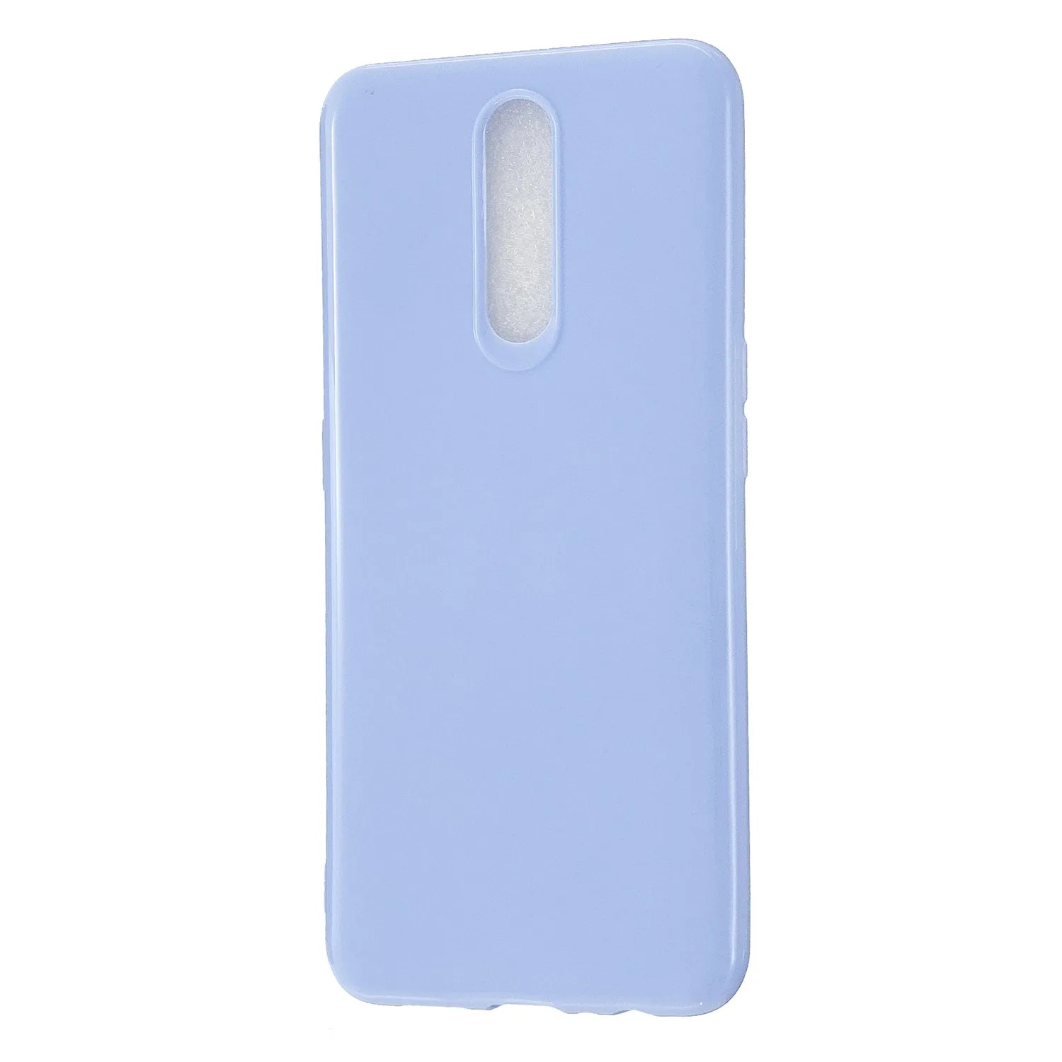 For OPPO F11/F11 Pro Cellphone Cover Glossy TPU Simple Profile Bumper Protective Mobile Phone Case Taro purple
