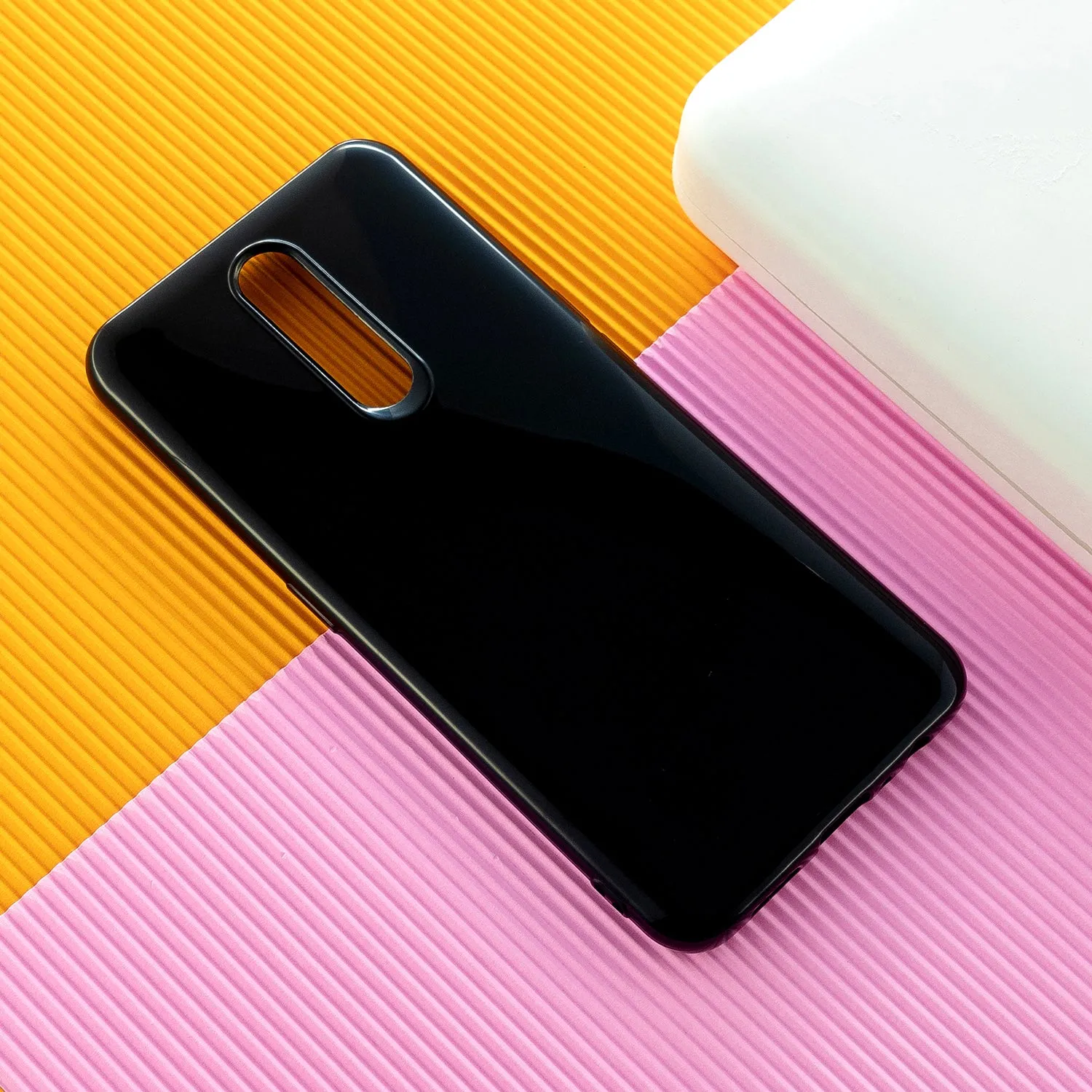 For OPPO F11/F11 Pro Cellphone Cover Glossy TPU Simple Profile Bumper Protective Mobile Phone Case Taro purple
