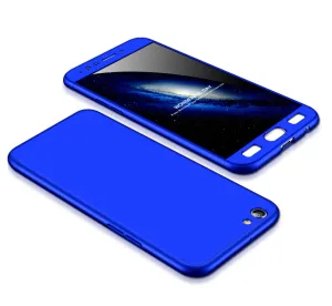 For OPPO F3/A77(International) Slim 3 in 1 Hybrid Hard Case Full Body 360 Degree Protection Back Cover blue