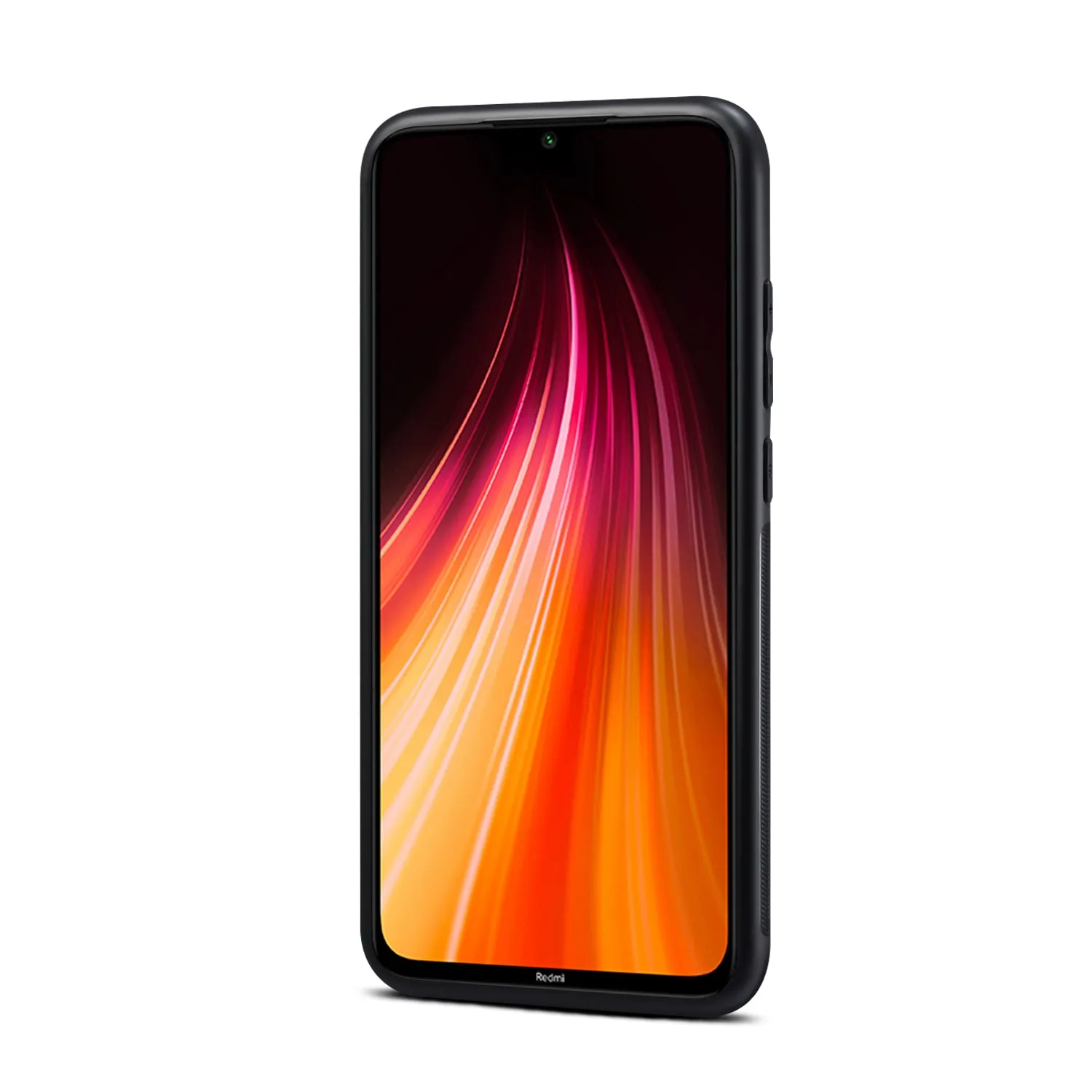 For Red Mi NOTE 8/8 Pro Cellphone Smart Shell 2-in-1 Textured PU Leather Card Holder Stand-viewing Overall Protection Case black