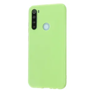 For Redmi Note 8/8 Pro Cellphone Cover Reinforced Soft TPU Phone Case Anti-scratch Full Body Protection Fluorescent green