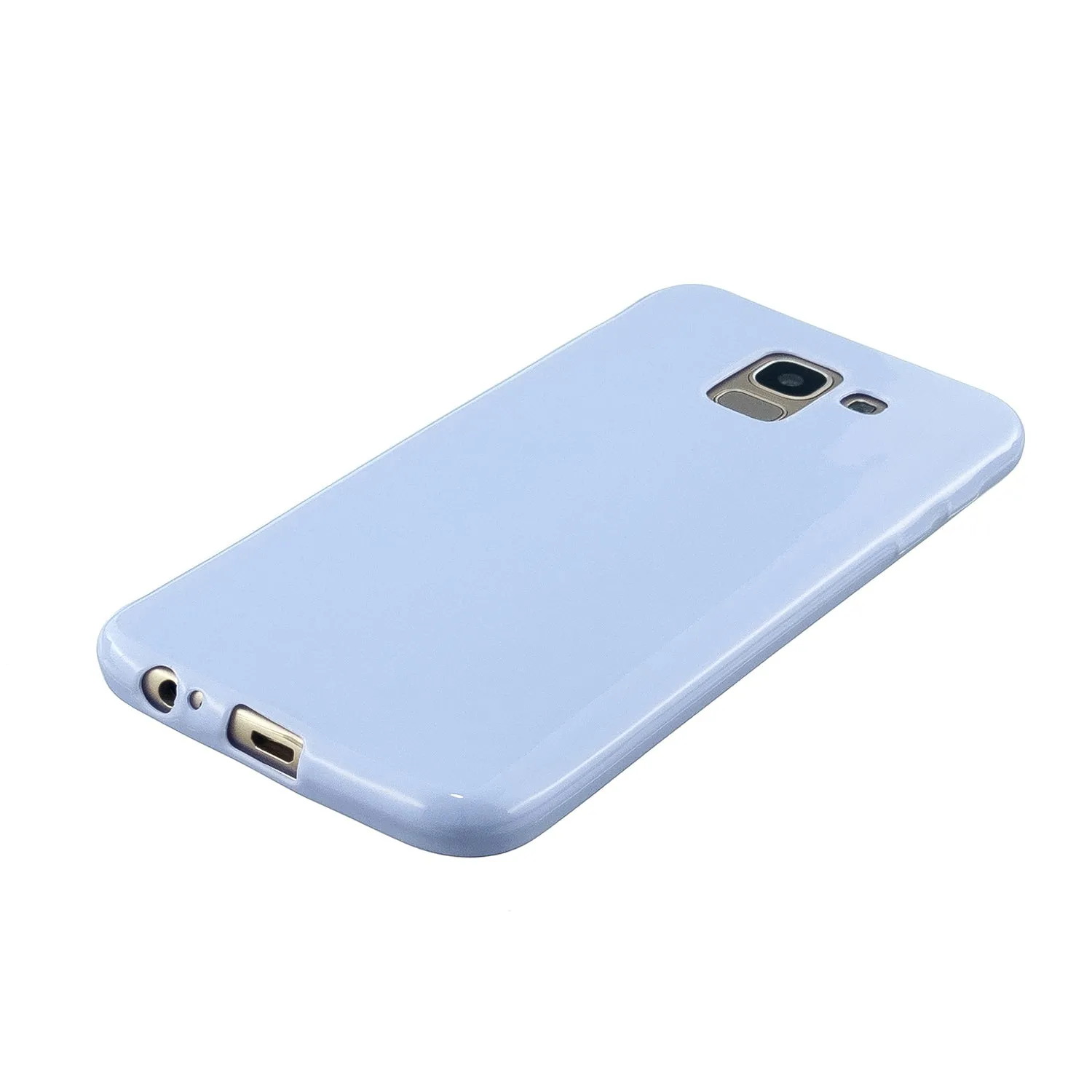 For Samsung A6/A6 Plus 2018 Smartphone Case Soft TPU Precise Cutouts Full Body Protection Mobile Phone Shell Rose red